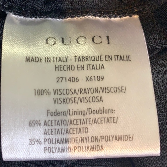 Gucci Little Black Dress Gold Embellishment - Picture 9 of 11